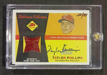 Load image into Gallery viewer, 2009 Topps Heritage CH #CCAR-TP Taylor Phillips 22/25 Signed Blue Ink
