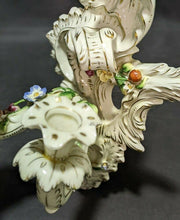 Load image into Gallery viewer, Pair of Vintage Ceramic Wall Sconces / Candle Holders - Floral Detail
