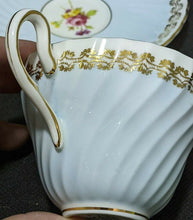 Load image into Gallery viewer, FOLEY Bone China Cup &amp; Saucer - Soft Blue &amp; Gold With Floral Bouquet
