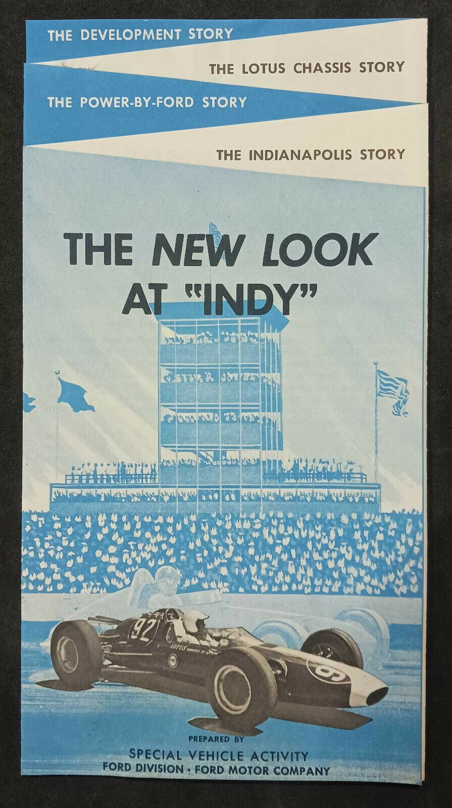 1963 Ford Lotus Indy Indianapolis 500 Pamphlet