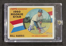 Load image into Gallery viewer, 2009 Topps Heritage Magazine Blue Ink Signed ROA-BTH Bill Harris
