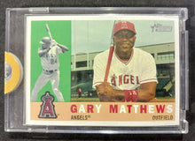 Load image into Gallery viewer, 2009 Topps Heritage #279 Gary Matthews Los Angeles Angels No Back with COA 1/1
