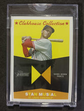 Load image into Gallery viewer, 2009 Topps Heritage Stan Musial Clubhouse Coll.  #CC-SM No Back with COA 1/1
