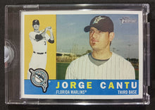Load image into Gallery viewer, 2009 Topps Heritage Baseball Card #152 Jorge Cantu No Back COA 1/1
