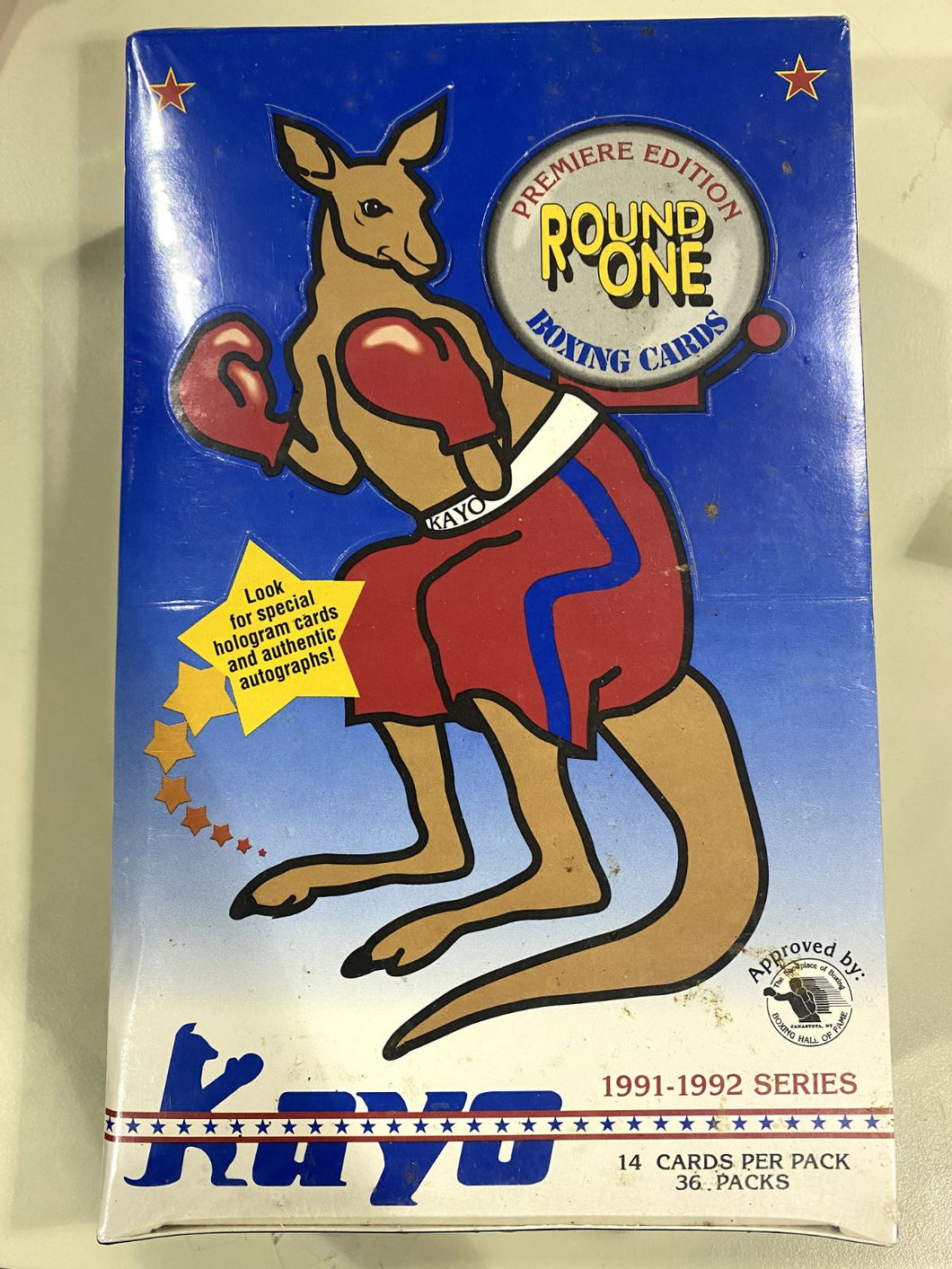 1991-1992 Series Kayo Boxing Sealed Premier Addition of 36 Packs 14 Cards