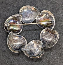 Load image into Gallery viewer, Vintage N. E. From Denmark Sterling Silver Circle Leaf Pin / Brooch

