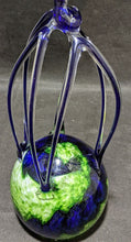 Load image into Gallery viewer, D. Bellisio Signed Murano Glasswork -- Blue/Green Universal Globe - Appraised

