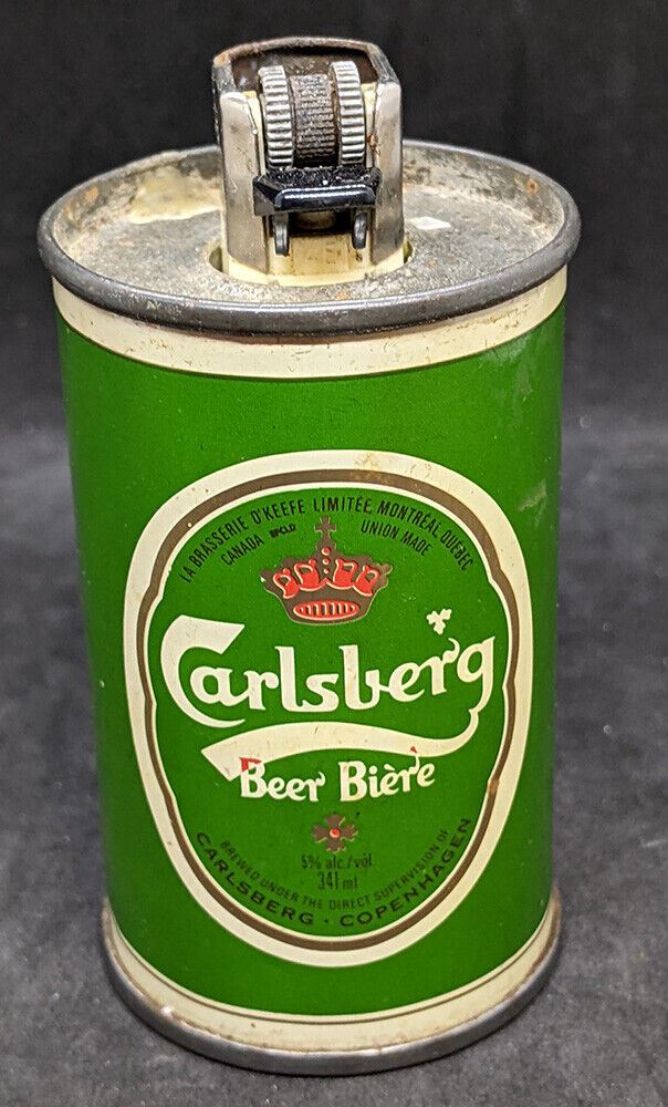 Vintage Carlsberg Beer Table Lighter -- Working Order