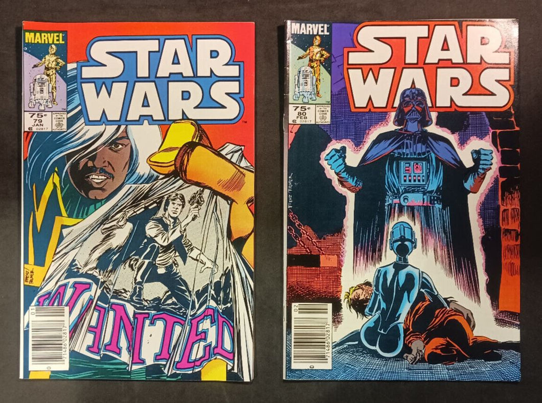 Marvel Comics Star Wars Issues #79 and 80 Canadian Newsstand Rare Price Variant