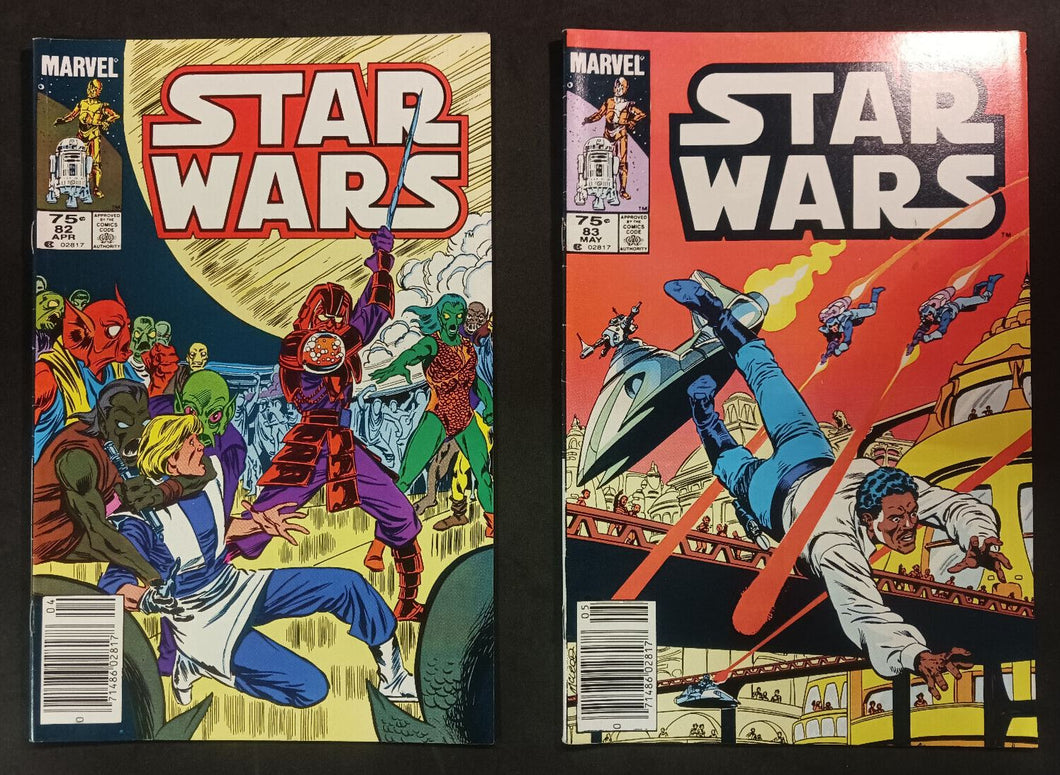 Marvel Comics Star Wars Issues #82 and 83 Canadian Newsstand Rare Price Variant