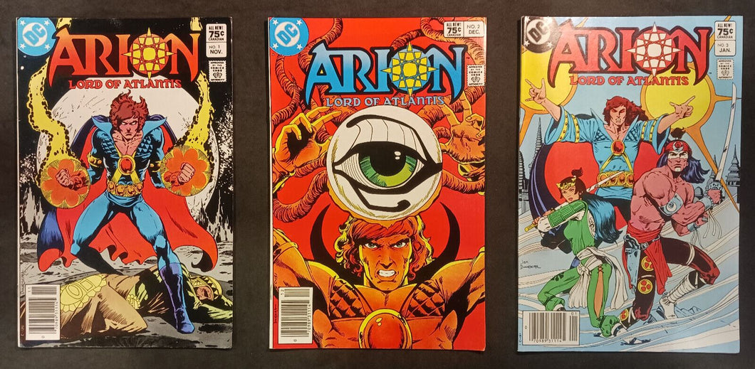 DC Comics Arion Issues #1, 2, 3, 4, 5 Canadian Newsstand Rare Price Variant