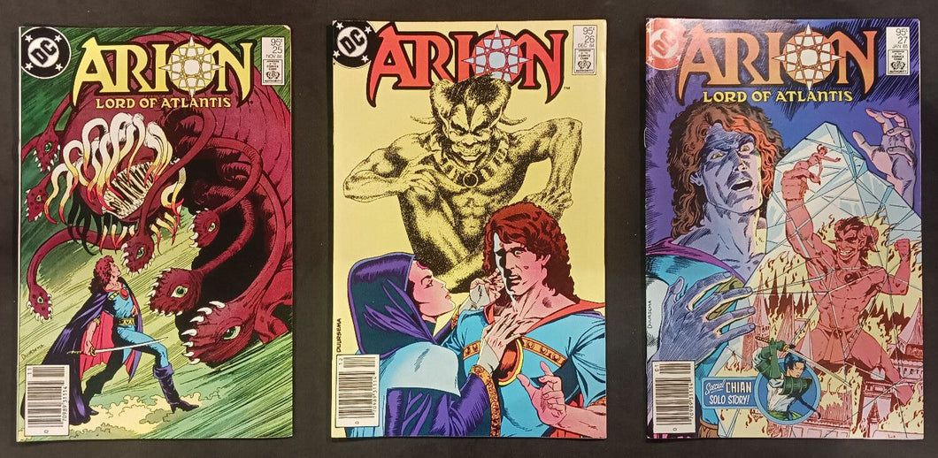 DC Comics Arion Issues #25,26,27,28,29,35 Canadian Newsstand Rare Price Variant