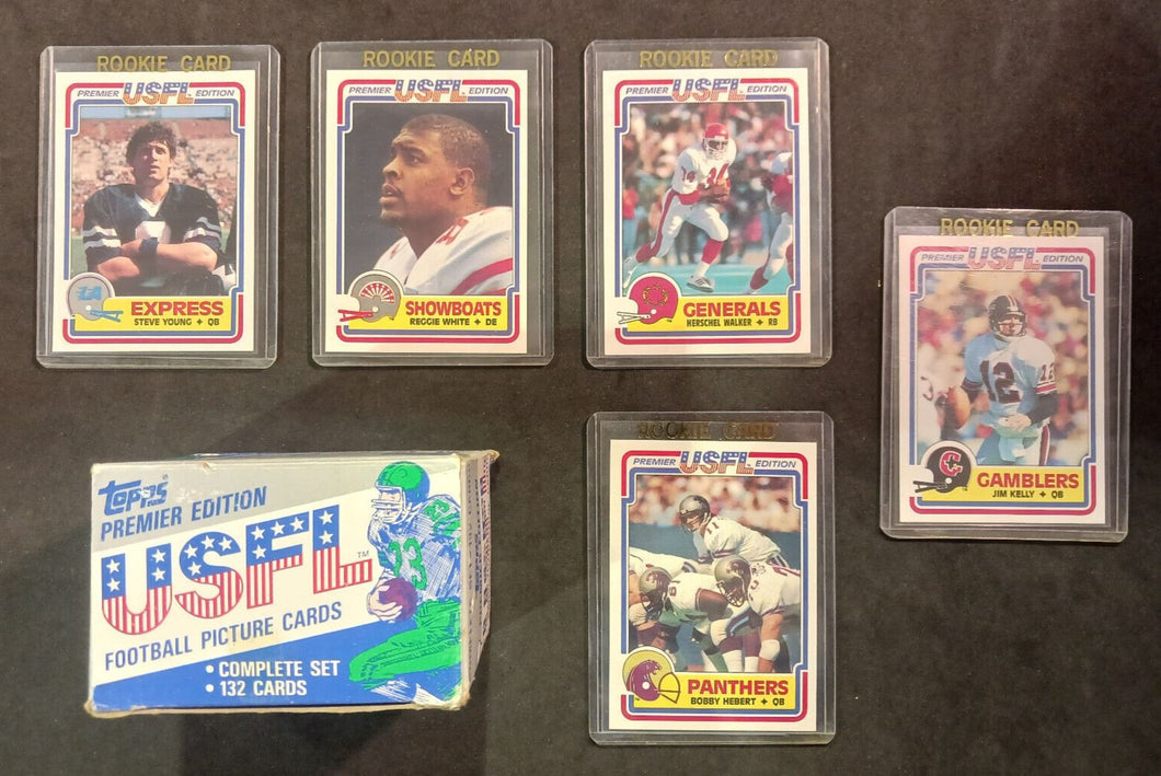 1984 Topps USFL Football Complete Set 132 Cards Premier Edition