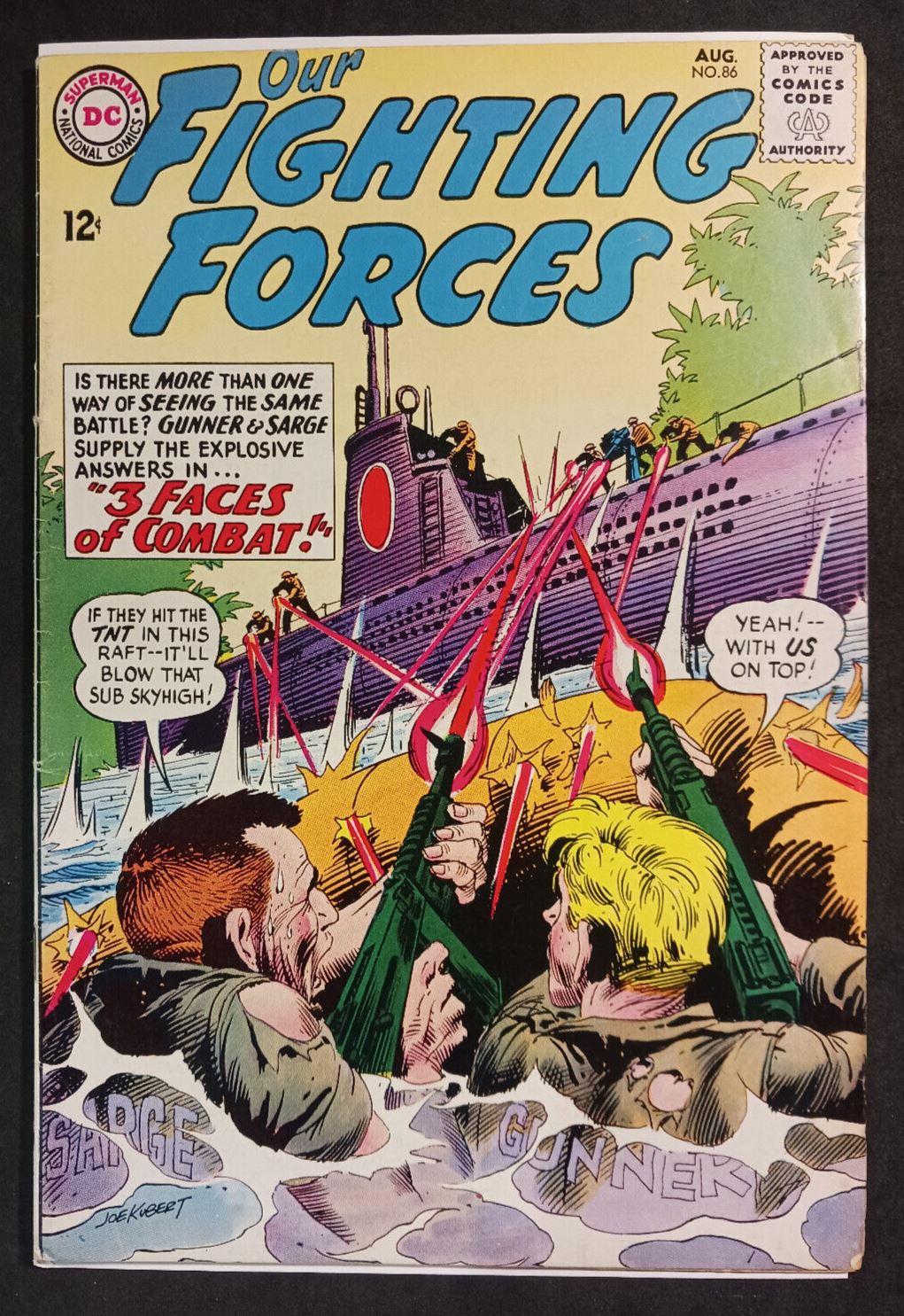 1964 DC Comics Our Fighting Forces Issue #86 Joe Kubert