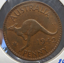 Load image into Gallery viewer, 1942 Australia One Penny Coin
