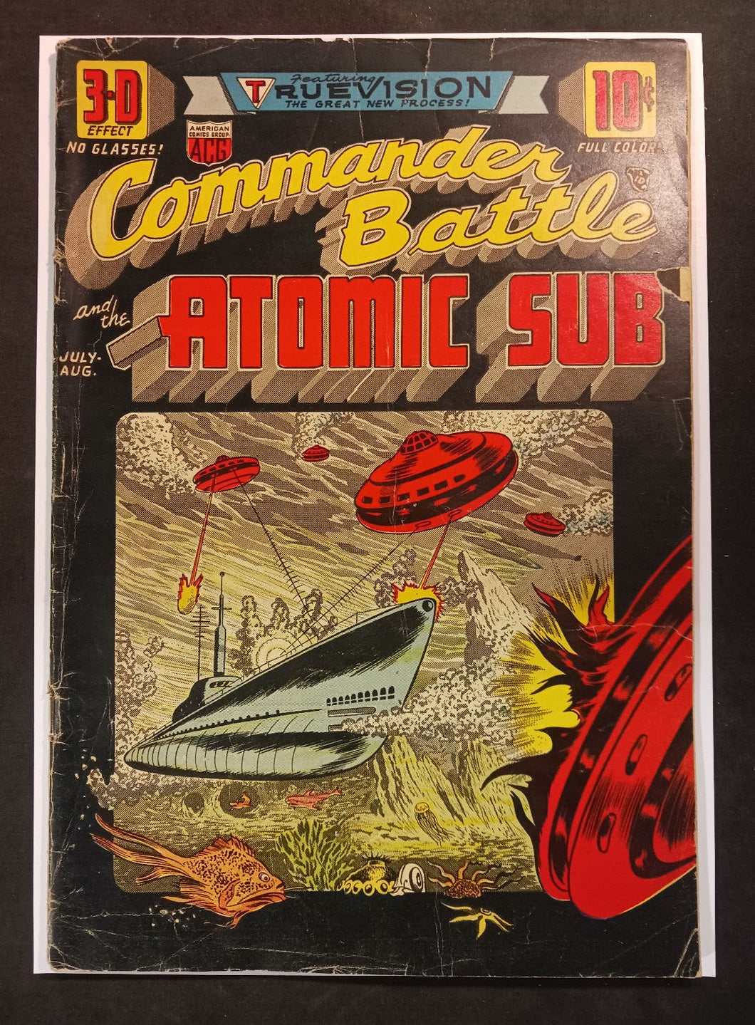 1954 3-D Effect Commander Battle and the Atomic Sub #1