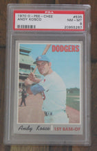 Load image into Gallery viewer, 1970 O-Pee-Chee Andy Kosco #535 PSA NM-MT 8 Baseball Card
