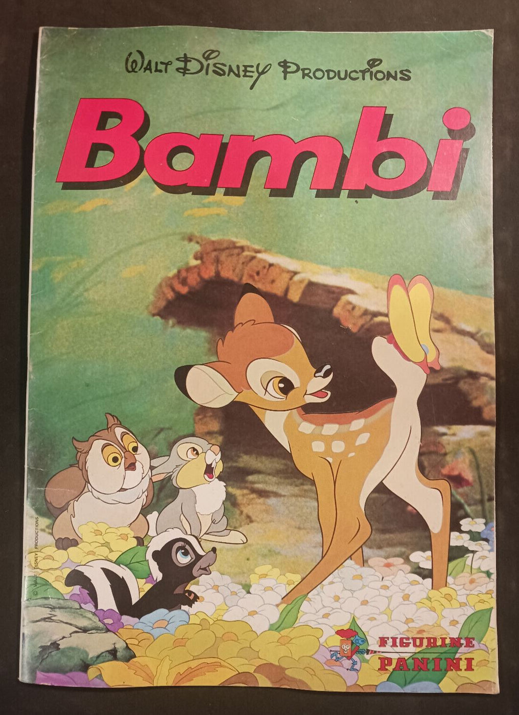 1979 Walt Disney Productions Bambi Sticker Book Empty Rare