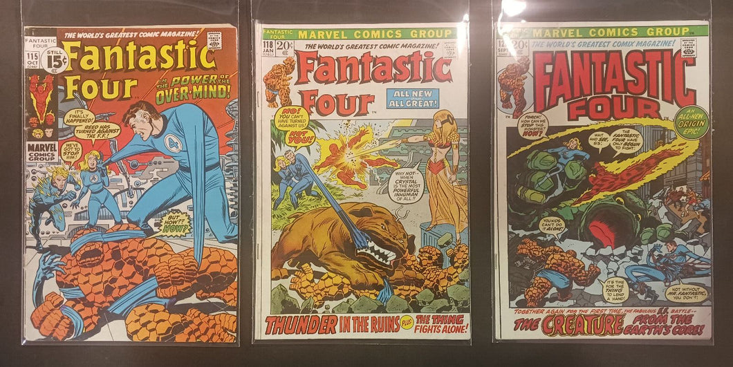 Marvel Comics Fantastic Four Issue #115, 118 and 126