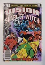 Load image into Gallery viewer, 1982-83 Marvel Comics Vision and the Scarlet Witch #1,2,3 and 4 Lot Newsstand
