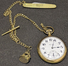 Load image into Gallery viewer, 1914 Hamilton Open Face Railroad Pocket Watch - 21 Jewels - Grade 992
