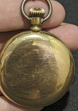 Load image into Gallery viewer, 1914 Hamilton Open Face Railroad Pocket Watch - 21 Jewels - Grade 992

