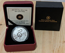 Load image into Gallery viewer, 2013 Canada .9999 Fine Silver $10 Coin - Year of the Snake
