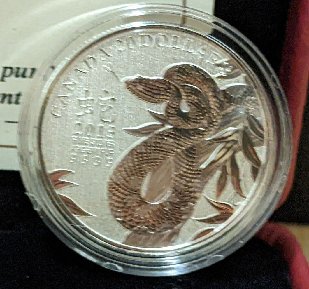 2013 Canada .9999 Fine Silver $20 Coin - Year of the Snake