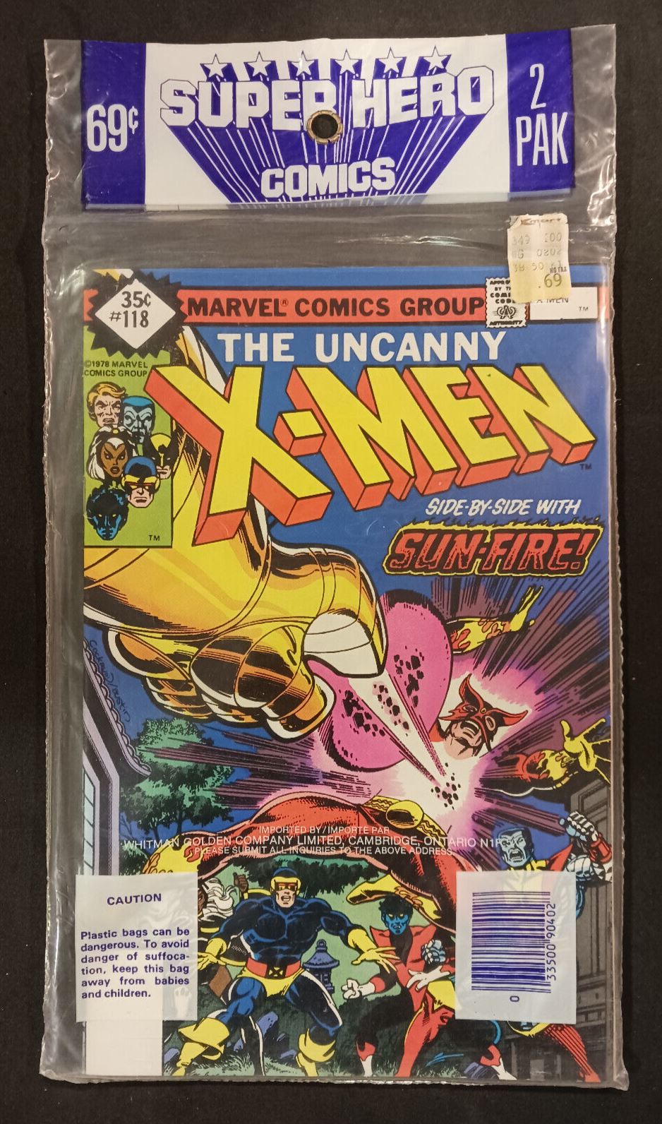 1978 Marvel Comics The Uncanny X-Men #118 and The Human Fly #18 Sealed Unopened