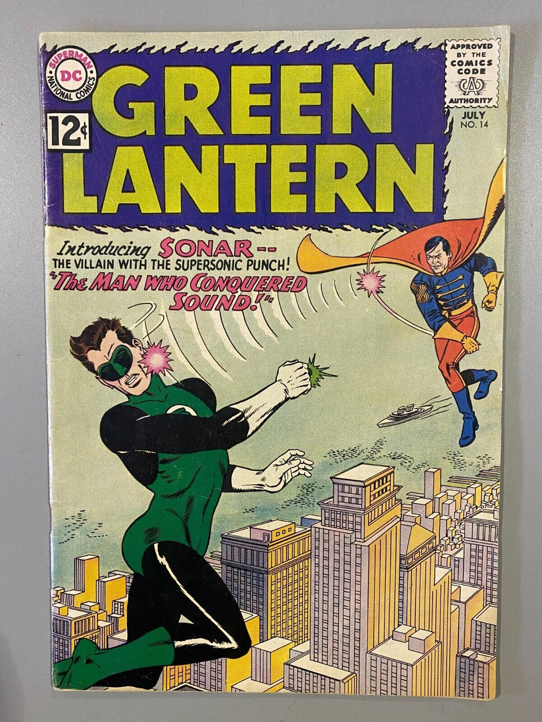 1962 DC Comics Green Lantern Issue 14 1st Appearance Sonar