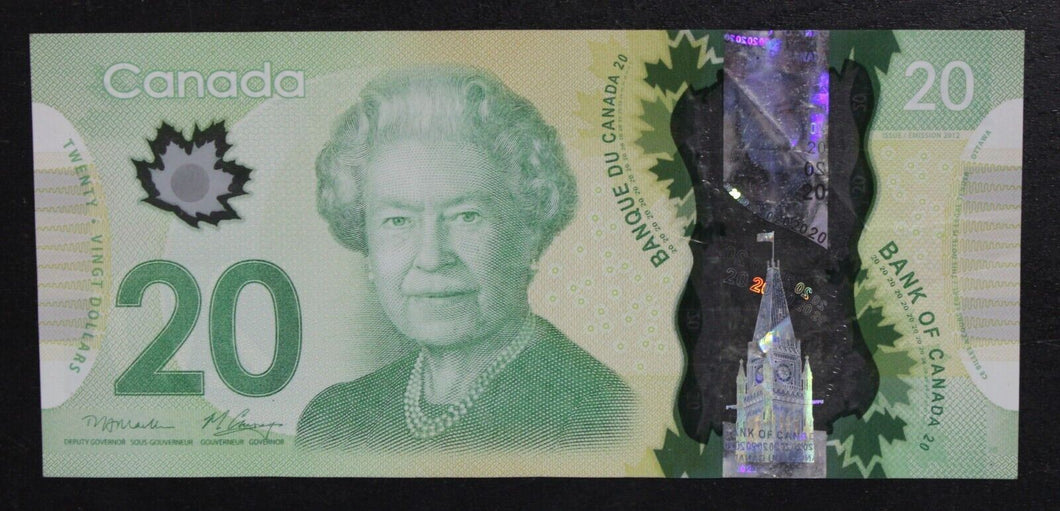 Bank of Canada $20 Three-Digit Radar Banknote - FVH2677762