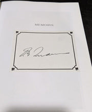 Load image into Gallery viewer, Memoirs – By Pierre Elliot Trudeau – Autographed – With Stamps
