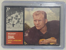 Load image into Gallery viewer, 1962 Topps Football Buddy Dial Pittberg Steelers End #130
