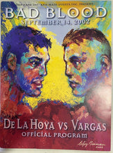 Load image into Gallery viewer, 2002 De La Hoya VS Vargas Program and 1 Ticket
