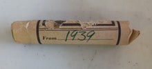 Load image into Gallery viewer, 1939 - 1 Roll of 1 cent Canadian Pennies. 50 coins total
