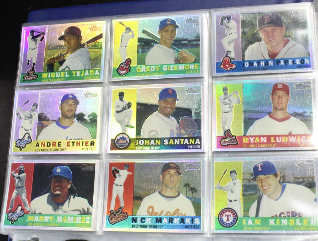 2009 Topps Heritage Chrome Holo Refractor /560 Baseball Cards Near Set 199/200