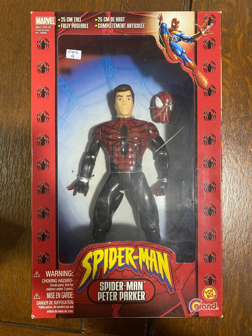 1996 Marvel Spider-Man Peter Parker Action Figure Toy Biz