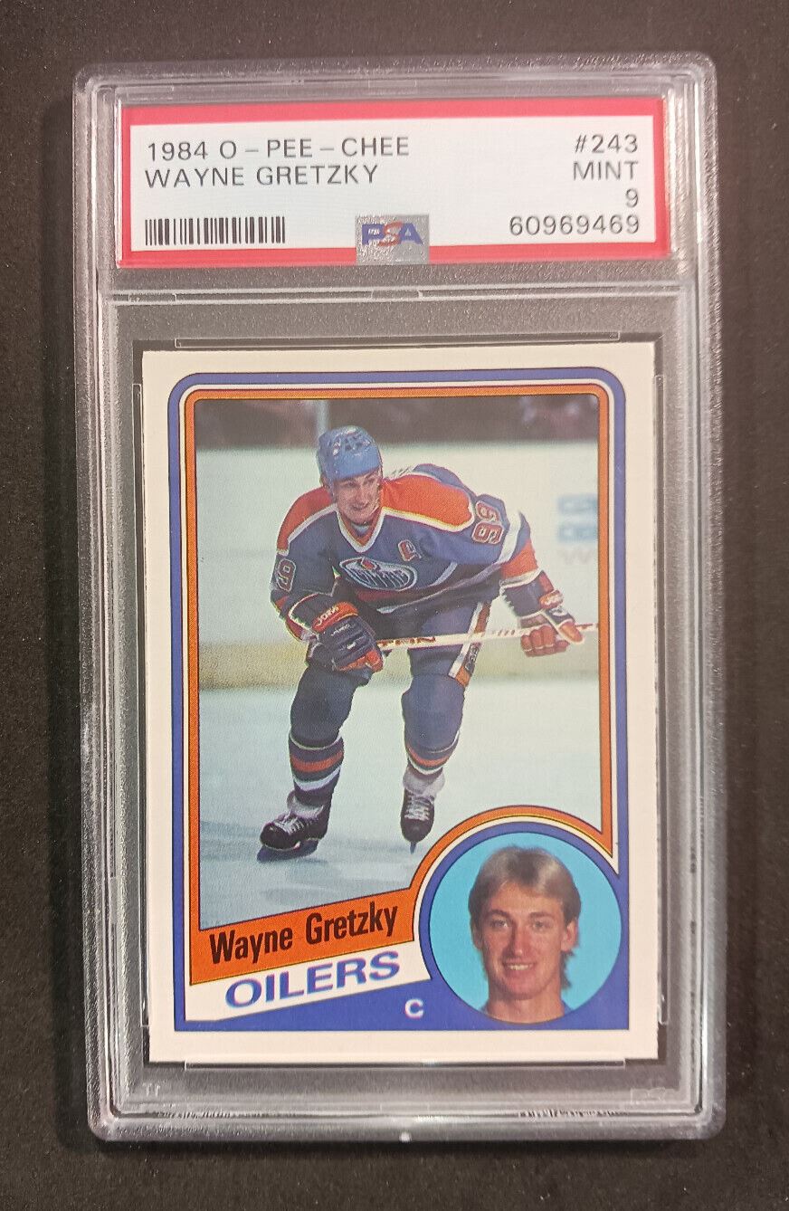 1984 O-Pee-Chee Wayne Gretzky #243 PSA Mint 9 Hockey Card 60969469