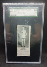 Load image into Gallery viewer, 1926 Dominion Chocolates Graded Card – #8 P. Suttie SGC 20 FAIR 1.5
