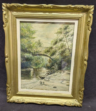 Load image into Gallery viewer, Beautiful Gold Tone Framed Water Color by F. A. Lawrence
