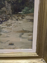 Load image into Gallery viewer, Beautiful Gold Tone Framed Water Color by F. A. Lawrence
