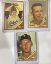 Load image into Gallery viewer, 2011 Topps Heritage 50th Anniversary 1962 Buybacks Minnesota Twins lot (3 Cards)
