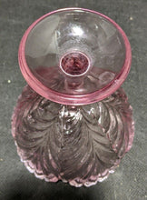 Load image into Gallery viewer, 4 x Pink Coloured Pressed Glass Pedestal Sherbet Cups
