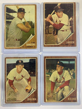 Load image into Gallery viewer, 2011 Topps Heritage 50th Anniversary 1962 Buyback St. Louis Cardinals lot of 4

