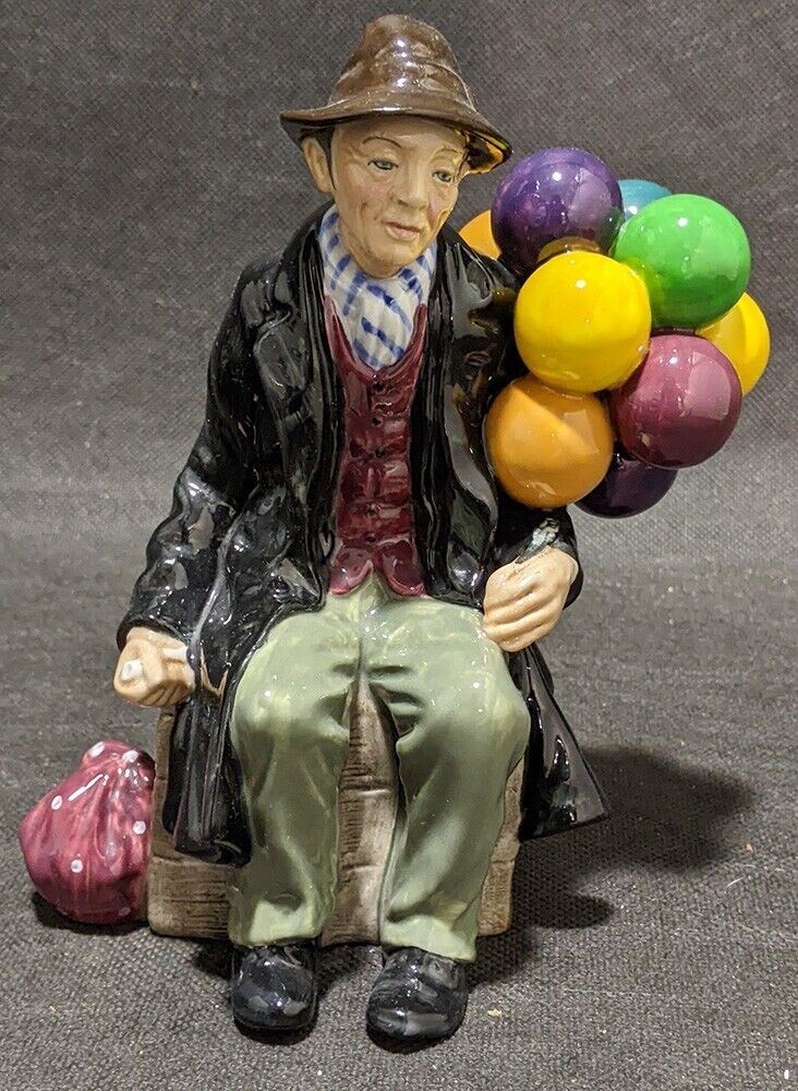 ROYAL DOULTON Bone China Figurine - The Balloon Man - HN1954