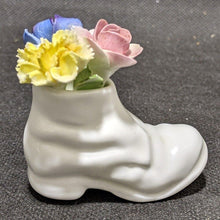 Load image into Gallery viewer, Royal Doulton Bone China Floral Bouquet Boot Figurine - 2&quot;

