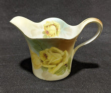 Load image into Gallery viewer, Beautiful Yellow Rose Painted Creamer &amp; Sugar Bowl - RS Germany - Poland China

