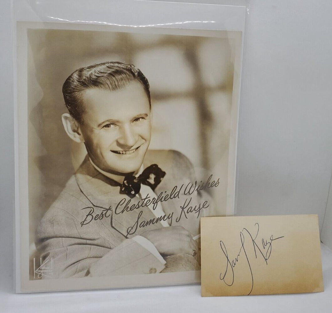 Hollywood Bandleader Sammy Kaye Photograph and Autograph Card Set