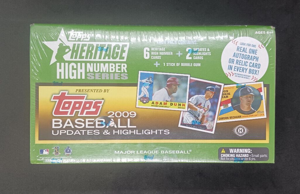 2009 Topps Heritage High# Baseball Hobby Cards Updates & Highlights Sealed Box