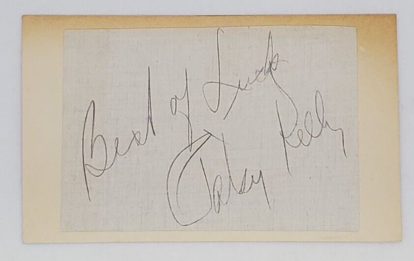 Hollywood Actress Patsy Kelly Autographed Note